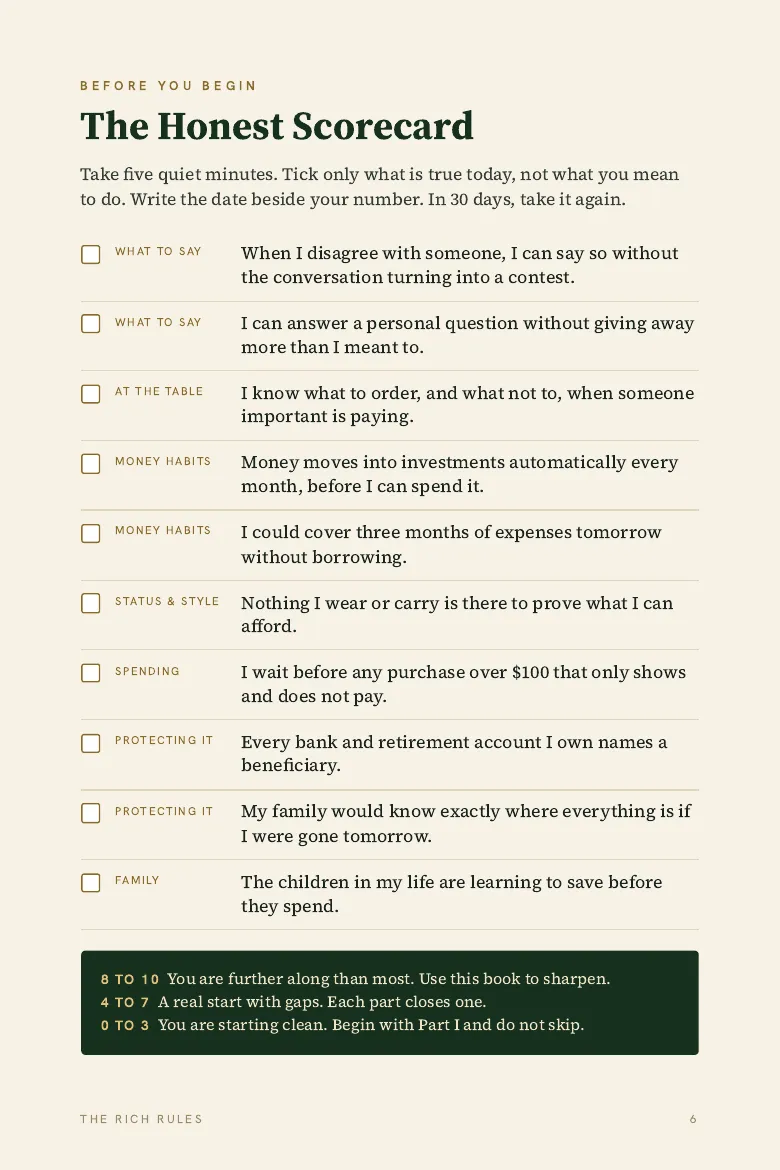 The Honest Scorecard
